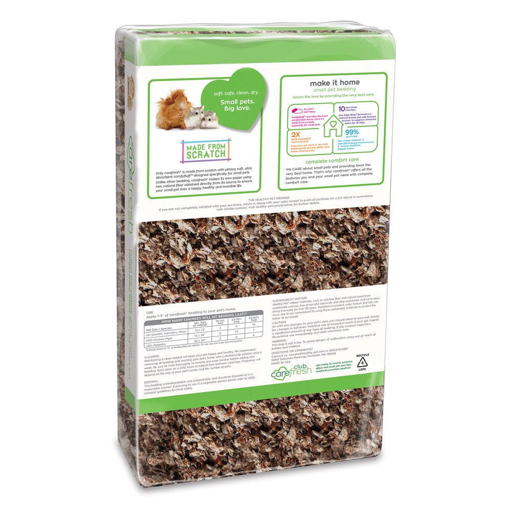 Carefresh Natural Paper Small Pet Bedding, 14L Animals & Pet Supplies > Pet Supplies > Small Animal Supplies > Small Animal Bedding Healthy Pet   