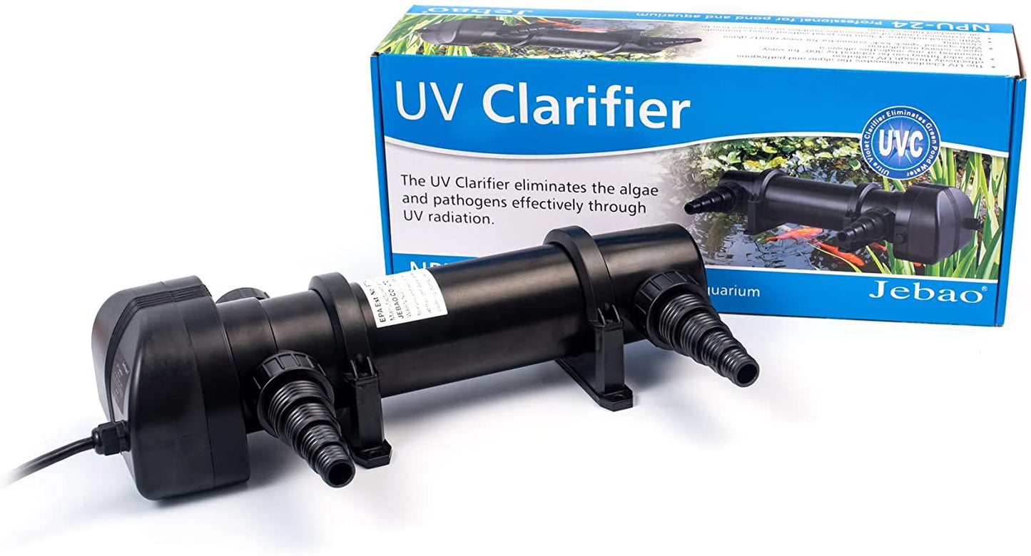 Jebao NPU-18 UV Clarifier for Pond and Aquarium, 18-Watt Animals & Pet Supplies > Pet Supplies > Fish Supplies > Aquarium & Pond Tubing Jebao   