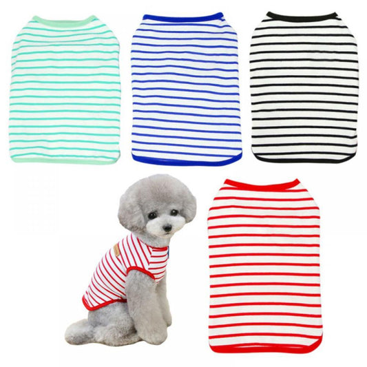 Dog Striped T-Shirt 4 Pack Dog Shirt Breathable Pet Apparel Colorful Puppy Sweatshirt Dog Clothes for Small to Medium Dogs Puppy Animals & Pet Supplies > Pet Supplies > Dog Supplies > Dog Apparel Amazing Fashion Decoration XXL  
