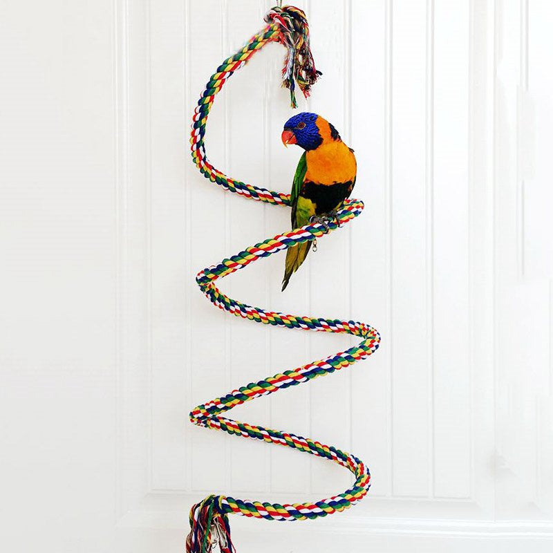 Deoxygene Parrot Climbing Toys Sturdy Bird Swing Rope Chewing Standing Bird Toys Parrot Budgie Cage Decoration Bird Accessories Animals & Pet Supplies > Pet Supplies > Bird Supplies > Bird Cage Accessories 294171   