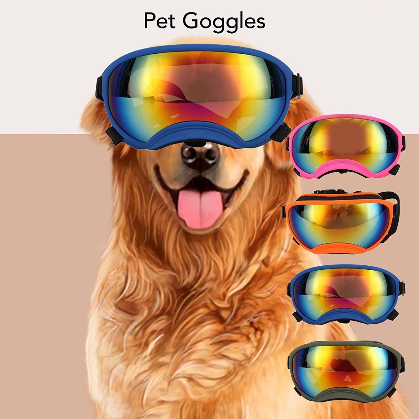 RTLR Dog Sunglasses UV Protection Pet Windproof PC TPU Sunglasses with Outdoor Storage Bag (Blue Frame Blue Lens) Animals & Pet Supplies > Pet Supplies > Dog Supplies > Dog Apparel RTLR   