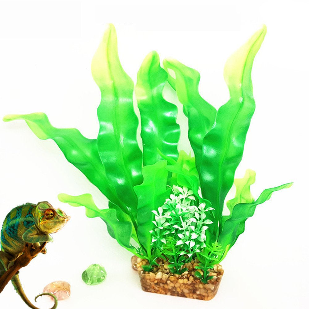 Papaba Fish Tank Decor,Aquarium Simulated Kelp Grass Water Plants Decor Fish Tank Landscaping Ornaments Animals & Pet Supplies > Pet Supplies > Fish Supplies > Aquarium Decor Papaba   