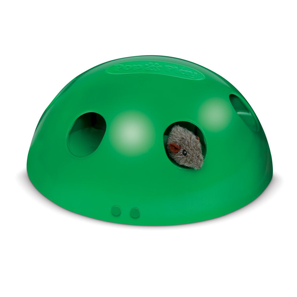 Pets Know Best Pop N' Play Peek-A-Boo Cat Toy, Green Animals & Pet Supplies > Pet Supplies > Cat Supplies > Cat Toys Allstar Products Group   