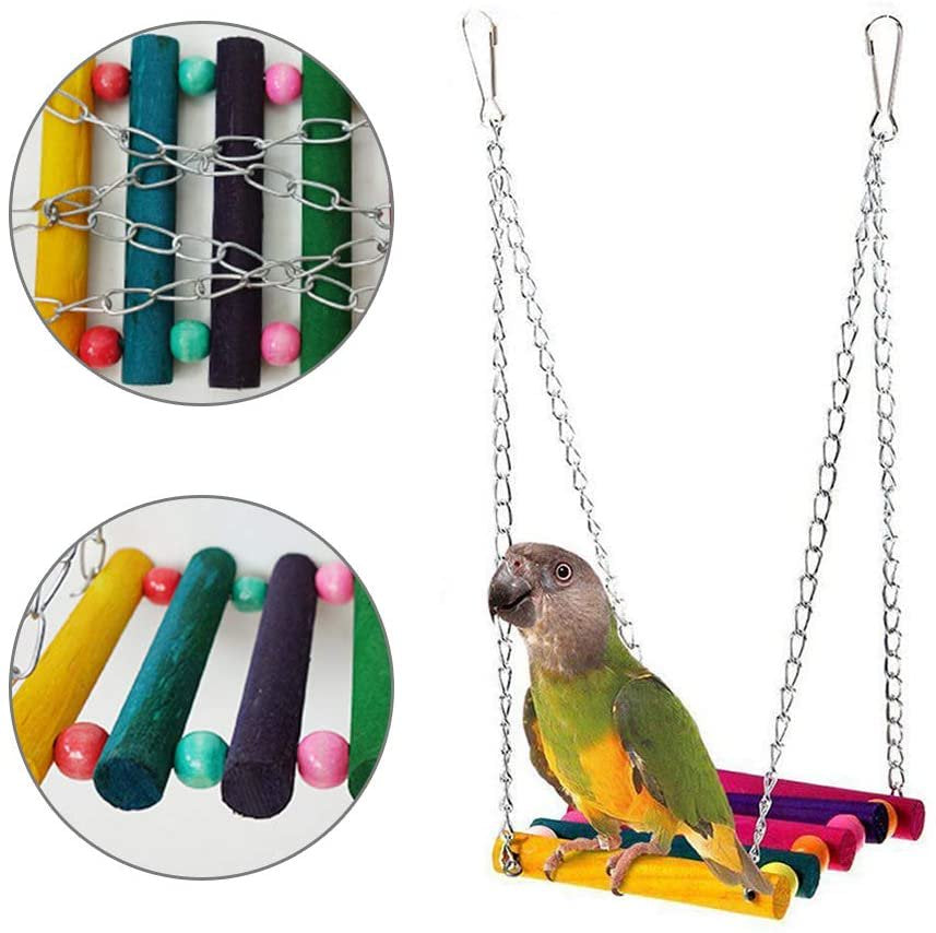 JINGPENG 7 Pack Pet Parrot Hanging Toy Chewing Bite Rattan Balls Grass Swing Bell Bird Parakeet Cage Accessories Pet Supplies Animals & Pet Supplies > Pet Supplies > Bird Supplies > Bird Cage Accessories JINGPENG   