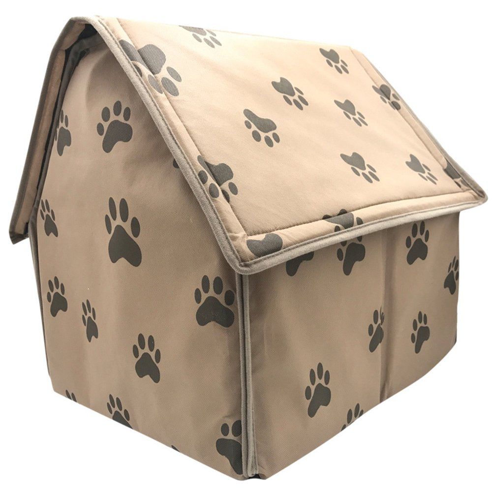 Foldable Dog House Small Footprint Pet Bed Tent Cat Kennel Indoor Portable Trave Animals & Pet Supplies > Pet Supplies > Cat Supplies > Cat Beds WOCLEILIY   