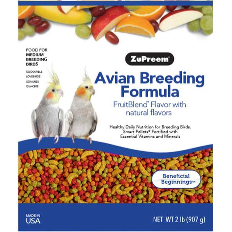 Premium Nutritional Products 762177776200 2 Lbs Zupreem Avianbreeding Formula Fruitblend Cockatiels Bird Food Animals & Pet Supplies > Pet Supplies > Bird Supplies > Bird Food PREMIUM NUTRITIONAL PRODUCTS   