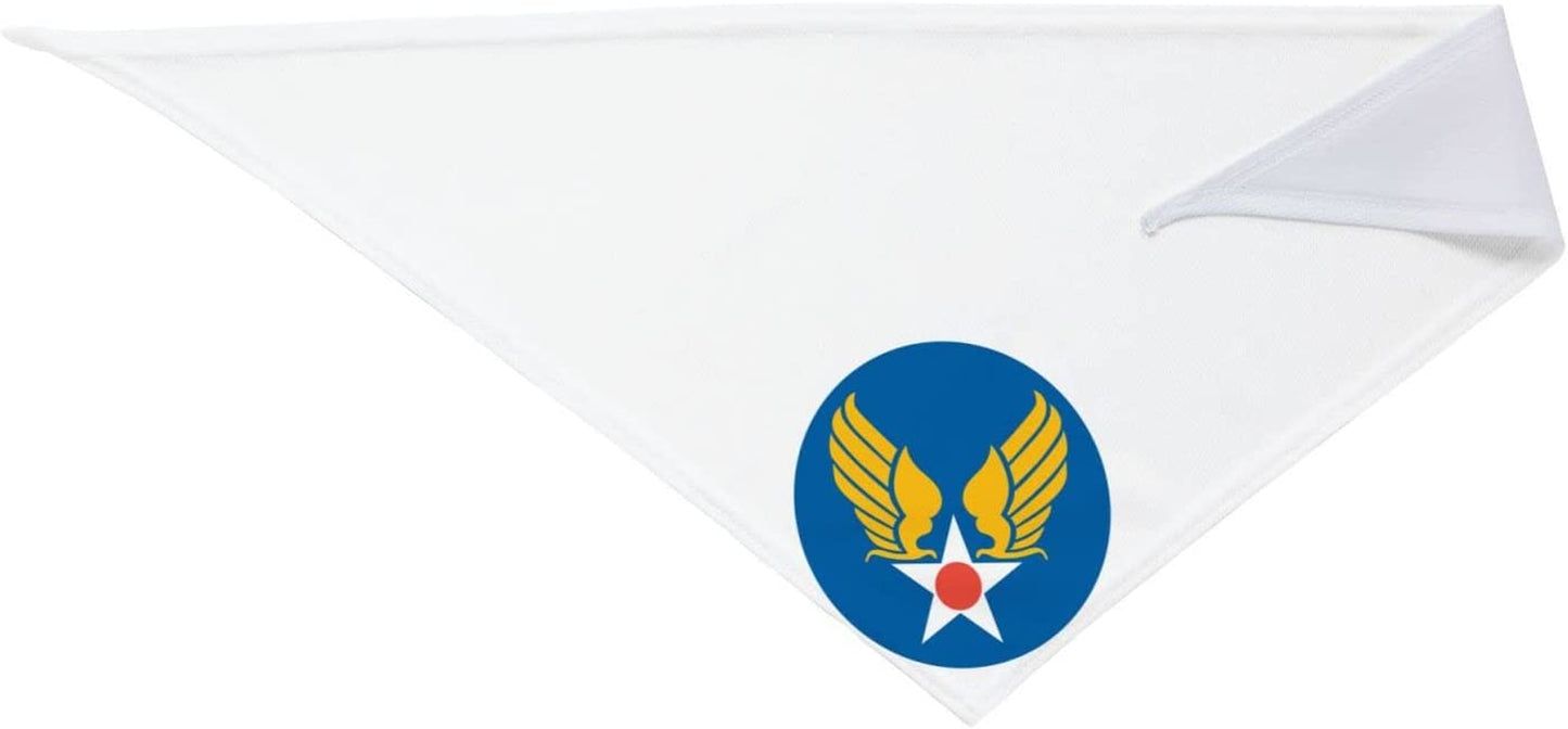 POOEDSO US Army Air Corps Hap Arnold Wings Dog Scarf Triangular Adjustable for Small Medium Large Cats Dogs Decoration Handkerchiefs Pet Birthday Party Gifts Animals & Pet Supplies > Pet Supplies > Dog Supplies > Dog Apparel POOEDSO   