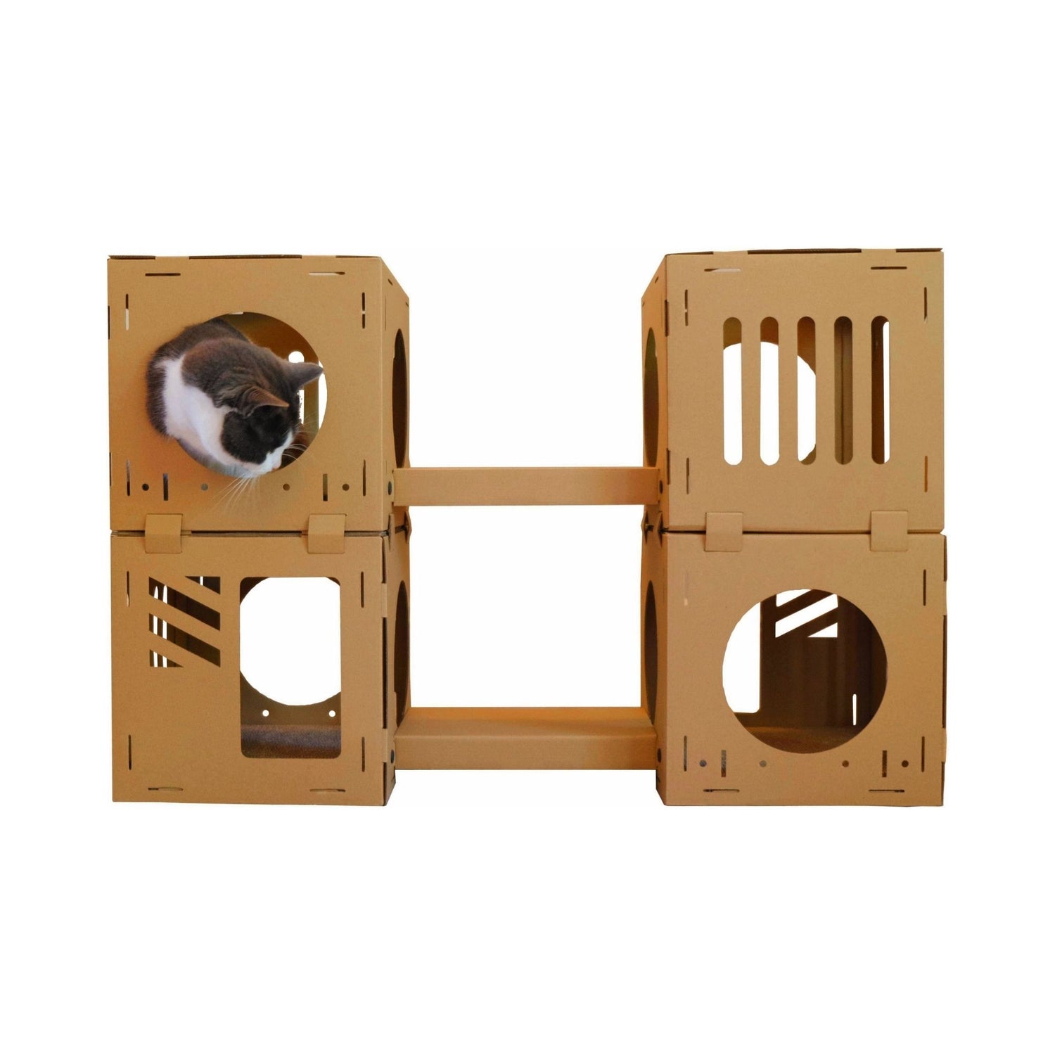 Midlee Cardboard Cat Climbing House Furniture- 2 Tower W/Scratching Pads Animals & Pet Supplies > Pet Supplies > Cat Supplies > Cat Furniture Midlee   