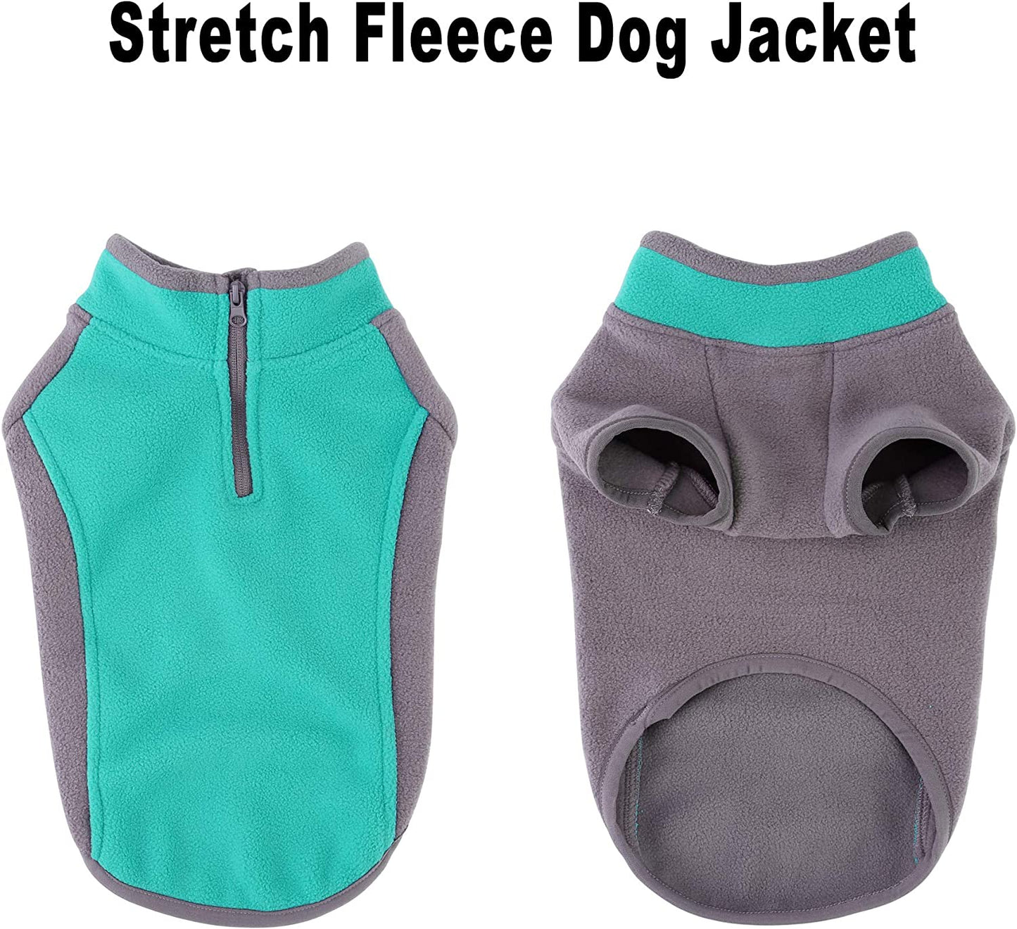 Mogoko Dog Stretch Fleece Sweater with Zipper Opening, Waterproof Pet Warm Vest Winter Jacket Coat(M Size) Animals & Pet Supplies > Pet Supplies > Dog Supplies > Dog Apparel Mogoko   