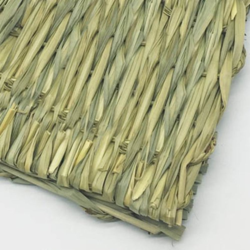 Cheers.Us Grass Mat Woven Bed Mat for Small Animal Grass Mats Bunny Bedding Nest Chew Toy Bed Play Toy for Guinea Pig Parrot Rabbit Bunny Hamster Rat Animals & Pet Supplies > Pet Supplies > Small Animal Supplies > Small Animal Bedding Cheers.US   