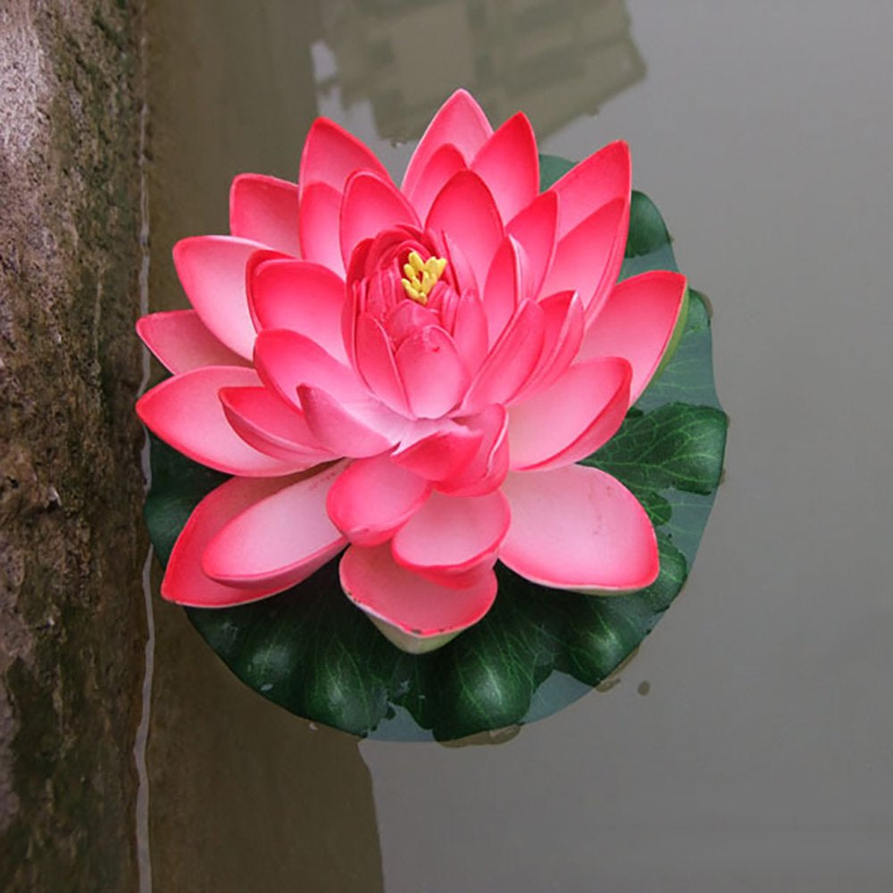 Skys Artificial Lotus Flower Fake Floating Water Lily Garden Pond Fish Tank Decor Animals & Pet Supplies > Pet Supplies > Fish Supplies > Aquarium Decor Skys   