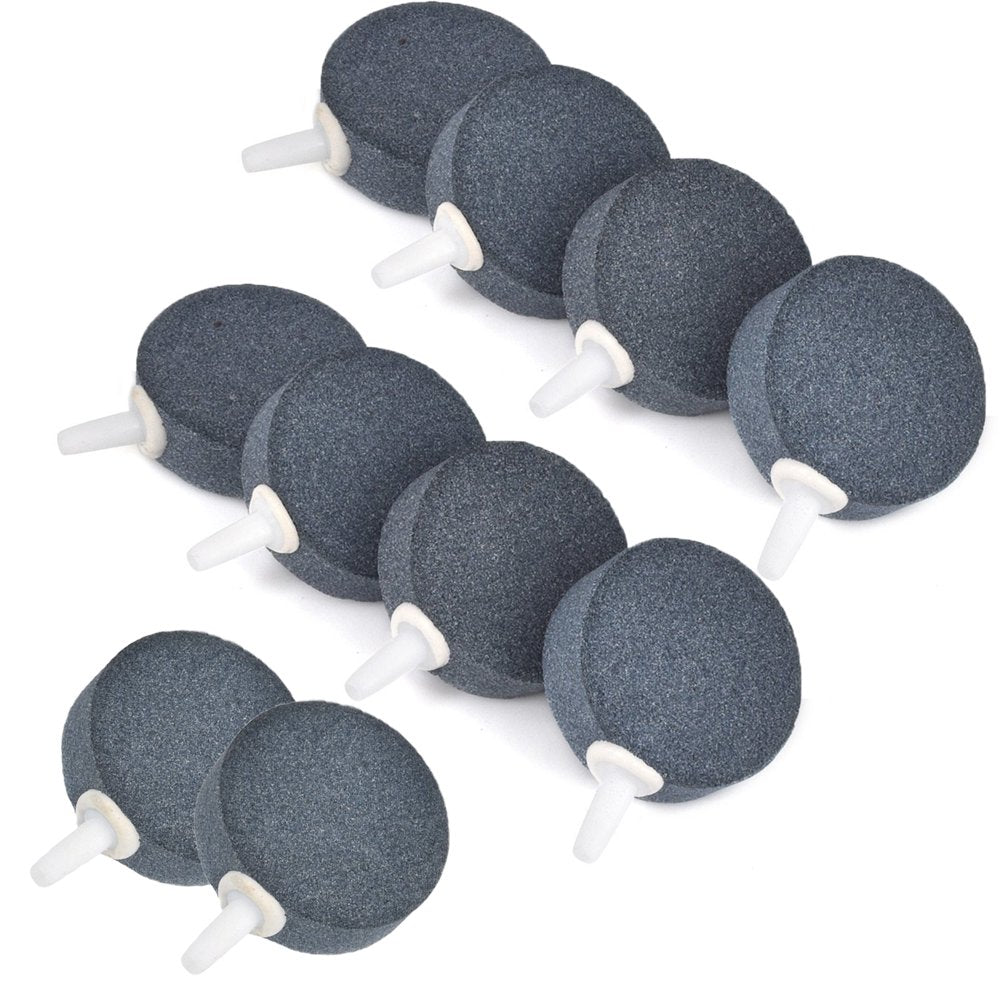 Aquaneat 10 Pcs Air Bubble Stone Aquarium 1.5” Disc Fish Tank Stone Animals & Pet Supplies > Pet Supplies > Fish Supplies > Aquarium & Pond Tubing AquaNeat   