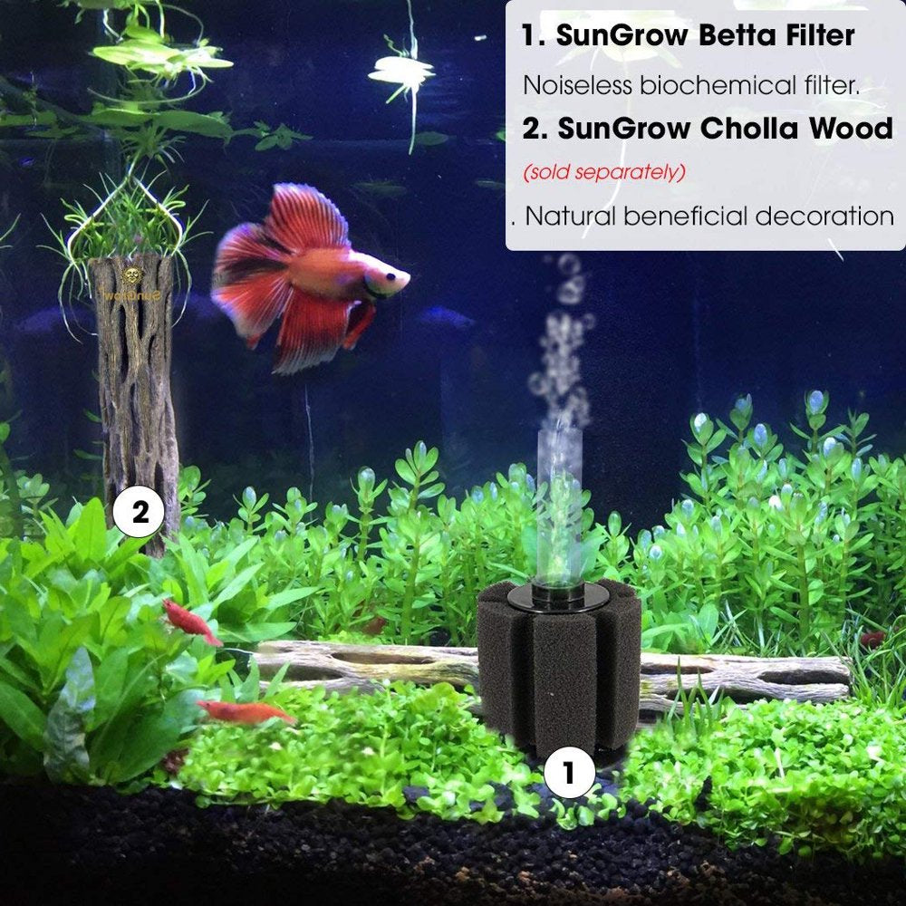 Biochemical Sponge Betta Filter for Aquarium Suitable for Fry & Small Fish Animals & Pet Supplies > Pet Supplies > Fish Supplies > Aquarium Filters Sonorilo   