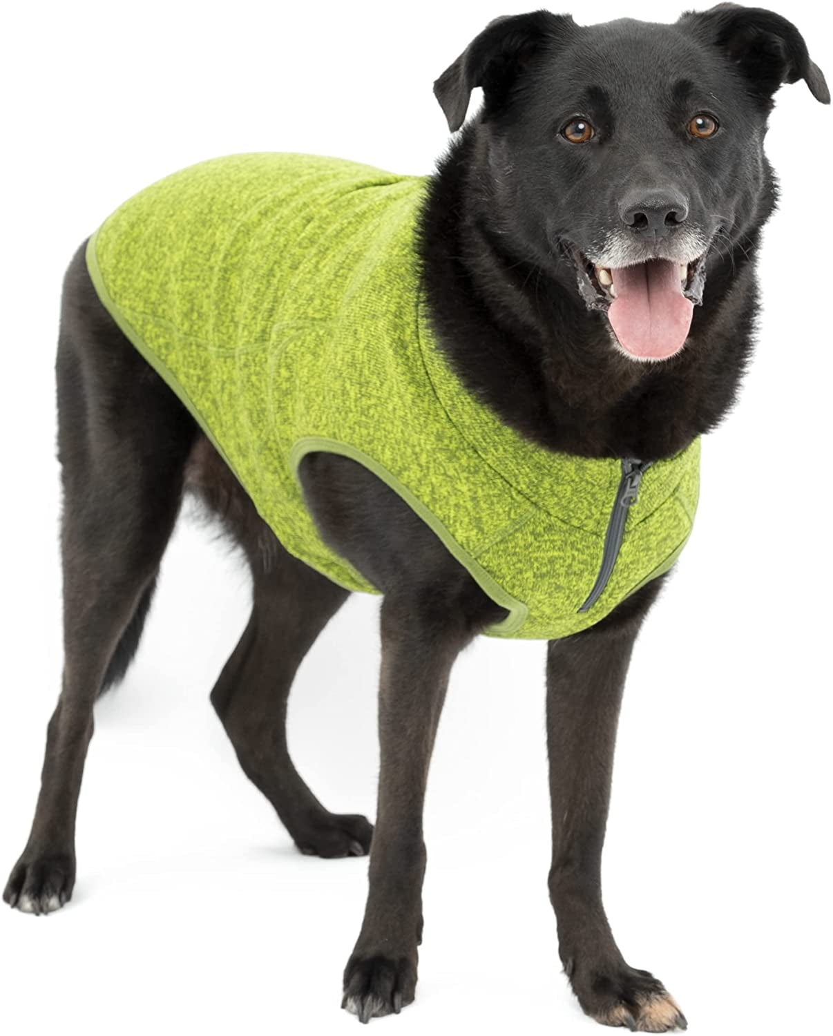 Kurgo K9 Core Dog Sweater | Year-Round Sweater for Dogs | Dog Fleece Vest | Knit Fleece Pet Jacket | Fleece Lining | Lightweight | Zipper Opening for Harness | Adjustable Neck | Black | Medium Animals & Pet Supplies > Pet Supplies > Dog Supplies > Dog Apparel Radio Systems Corporation Heather Green Extra Large 