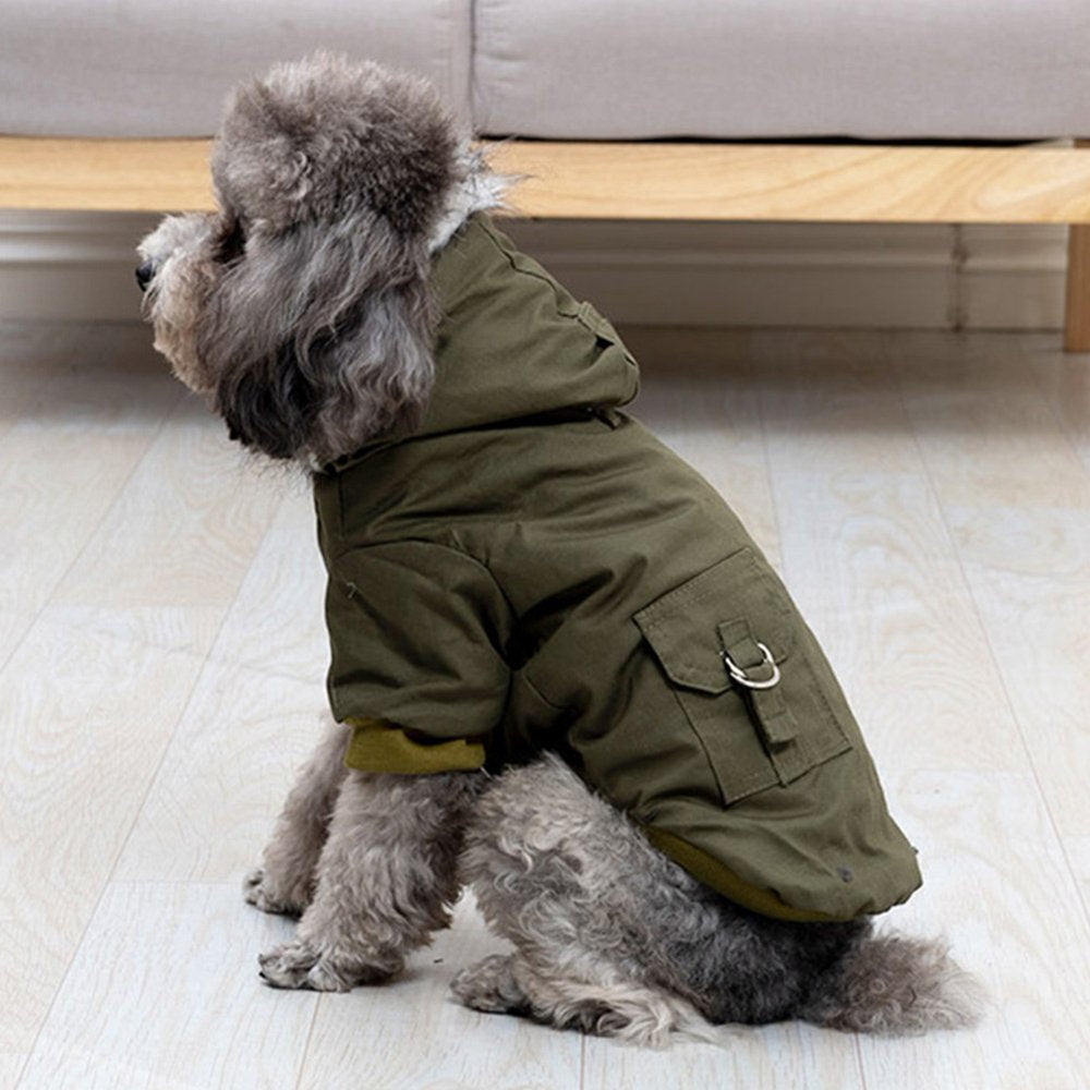 Keimprove Pet Dog Warm Snowsuit Clothes Waterproof Windproof Airman Fleece Winter Coat Puppy Apparel Cold Weather Dog Jacket XS-2XL Animals & Pet Supplies > Pet Supplies > Dog Supplies > Dog Apparel Keimprove   