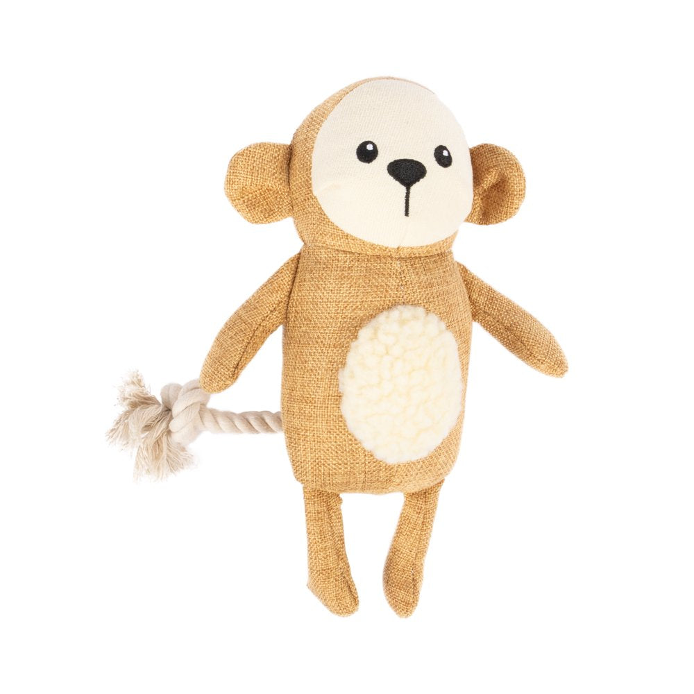 Vibrant Life Tan Monkey Plush Dog Toy Animals & Pet Supplies > Pet Supplies > Dog Supplies > Dog Toys Mission Pets   