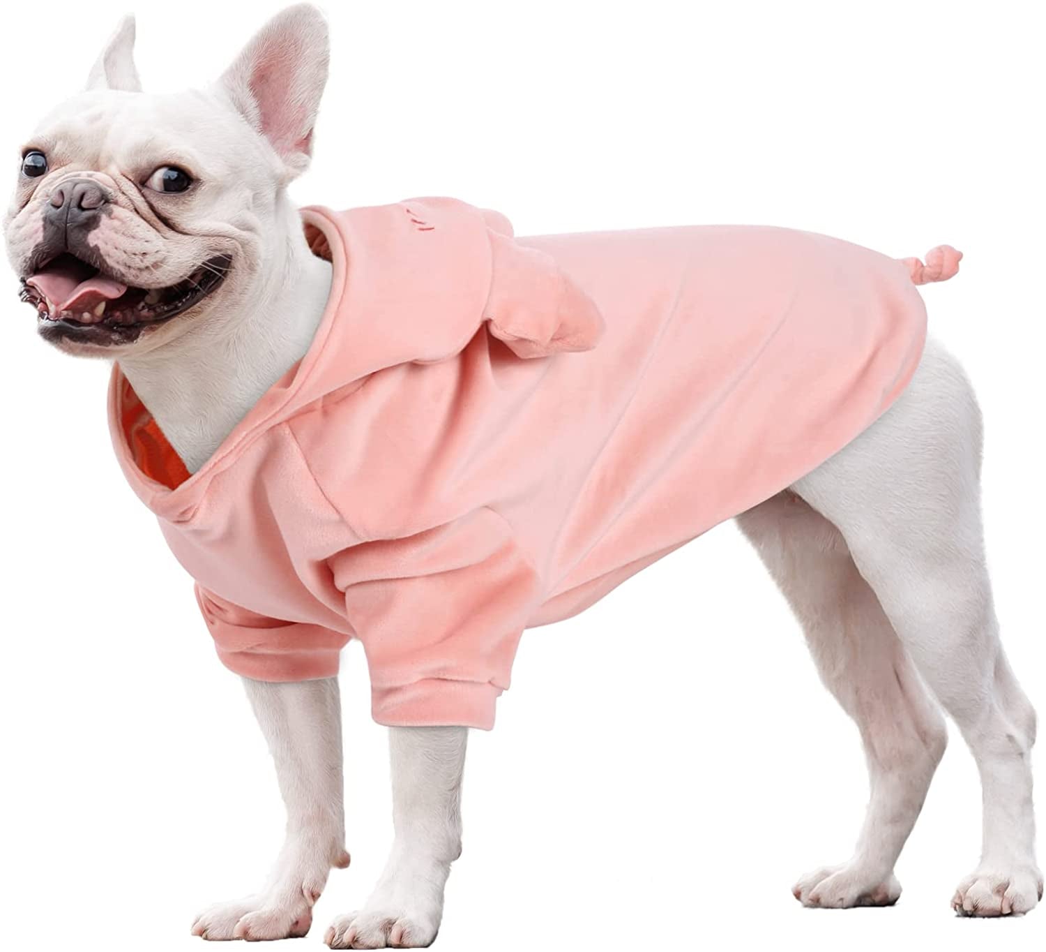 Dog Sweater, Cute Dog Pig Pattern Vest, Small Dog Cat Hoodie Jacket, Novel Design Dog Coat for Winter Autumn, French Bulldog Warm Apparel Animals & Pet Supplies > Pet Supplies > Dog Supplies > Dog Apparel ZARYIEEO   