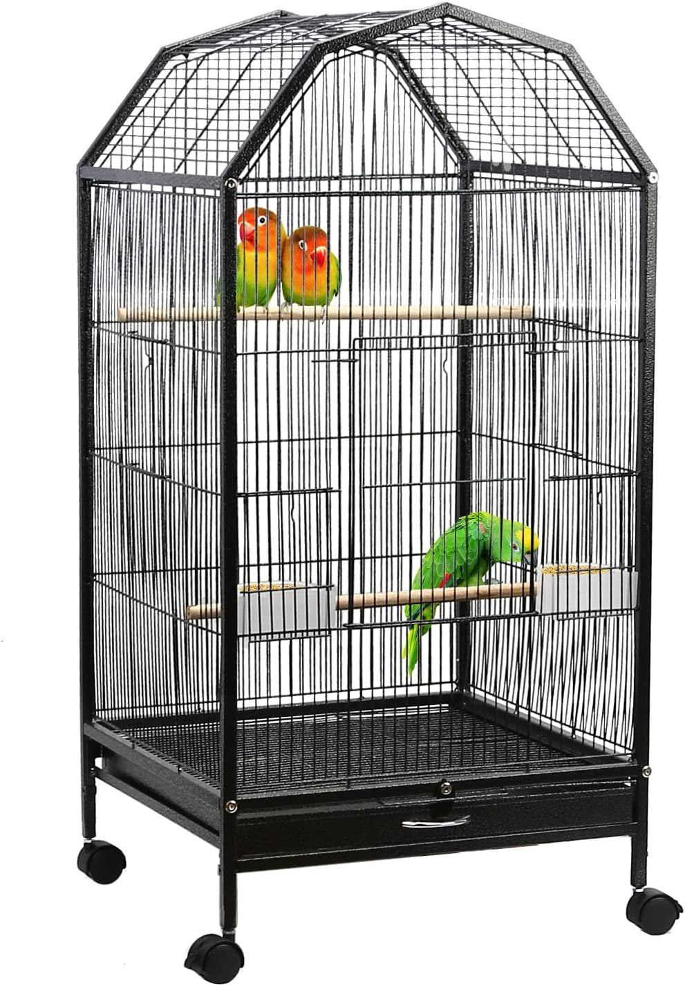 ENKERN Parakeet Bird Cage with Stand Metal Pet Bird Flight Cages Large Finch Bird Cage for Conure Canary Parekette Macaw Finch Cockatoo Budgie Cockatiels Parrot Pet Animals & Pet Supplies > Pet Supplies > Bird Supplies > Bird Cages & Stands ENKERN   