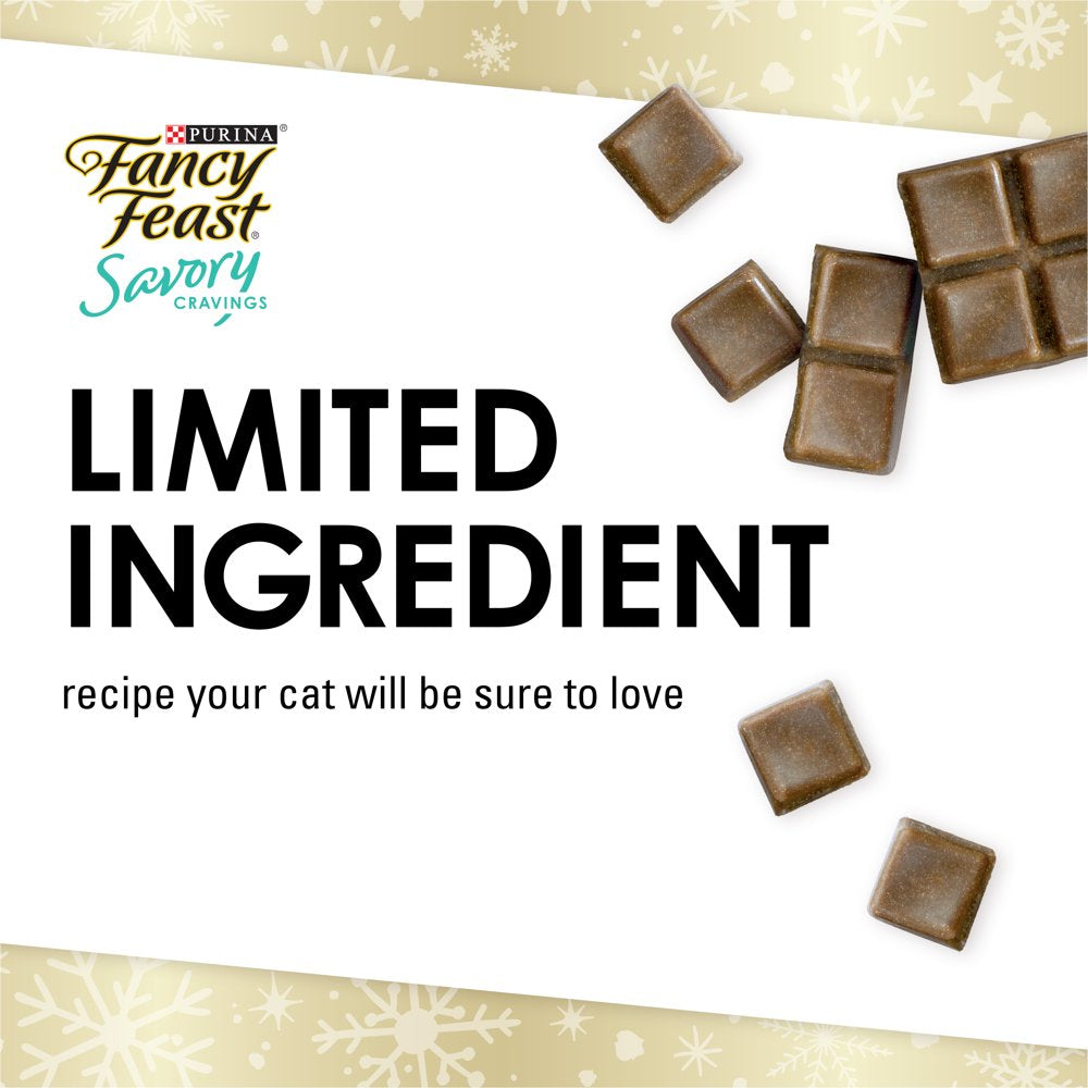 Holiday Cat Treats Variety Pack, Fancy Feast Savory Cravings & Friskies Party Mix Animals & Pet Supplies > Pet Supplies > Cat Supplies > Cat Treats Nestle Purina   