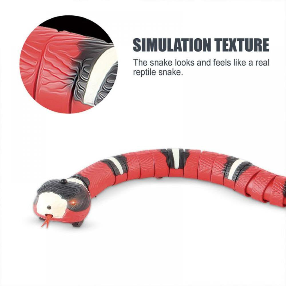 Realistic Smart Sensing Snake Cat Electronic Interactive Toys Funny Prank Props for Cats Best Gifts Animals & Pet Supplies > Pet Supplies > Cat Supplies > Cat Toys Pretty Comy   