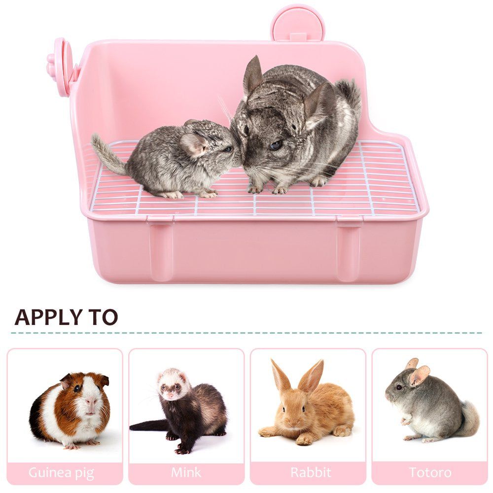 OUNONA Small Pets Rabbit Toilet Square Bed Pan Potty Trainer Bedding Litter Box for Small Animals Cleaning Supplies Animals & Pet Supplies > Pet Supplies > Small Animal Supplies > Small Animal Bedding OUNONA   