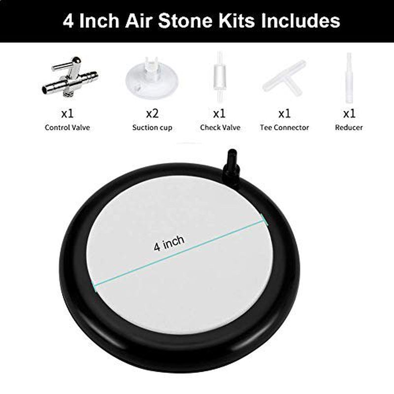 Hygger Aquarium Air Stone, Bubble Stone Fish Tank Oxygen Stone Ultra Silent Deep Dissolving Oxygen Diffuser Kit for Aquarium Fish Tank and Hydroponic (Black, 4 Inch) Animals & Pet Supplies > Pet Supplies > Fish Supplies > Aquarium Air Stones & Diffusers hygger   