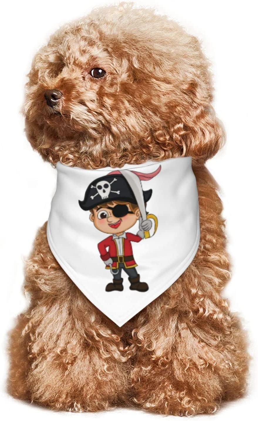 Cute Handsome Pirate Pet Dog and Cat Decorative Triangle Scarf,Dog Bandana,Breathable and Stain Resistant. Animals & Pet Supplies > Pet Supplies > Dog Supplies > Dog Apparel ZALTAS   