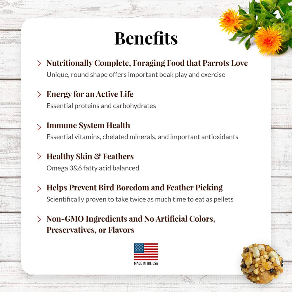 Lafeber Classic Nutri-Berries Pet Bird Food, Made with Non-Gmo and Human-Grade Ingredients, for Parrots Animals & Pet Supplies > Pet Supplies > Bird Supplies > Bird Food Lafeber Company   