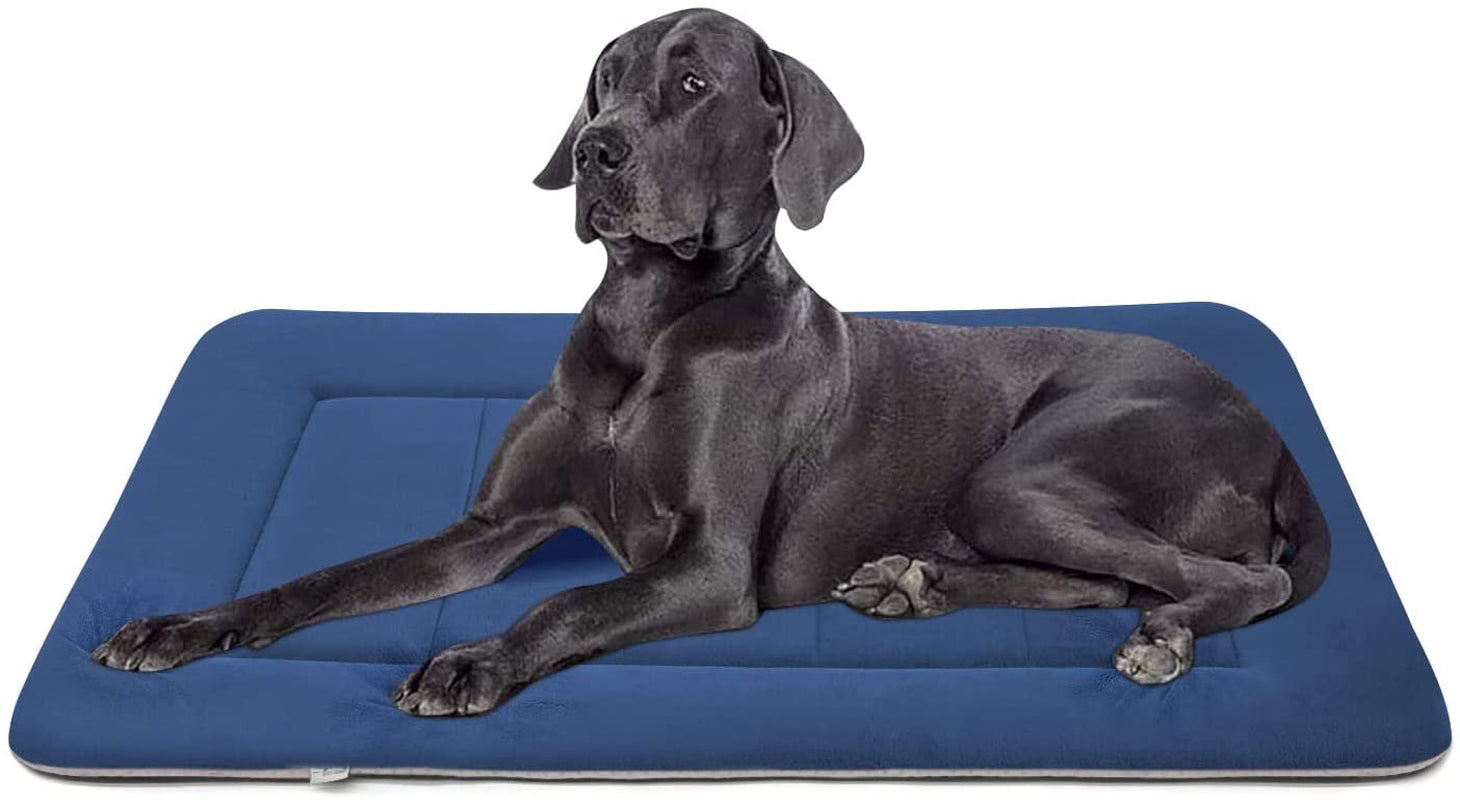 Hero Dog 35" Dog Bed Crate Pad Mat, Washable, anti Slip Cushion, Large (Blue Grey) Animals & Pet Supplies > Pet Supplies > Cat Supplies > Cat Beds Hero Dog Large 42"x28" Dark Blue 