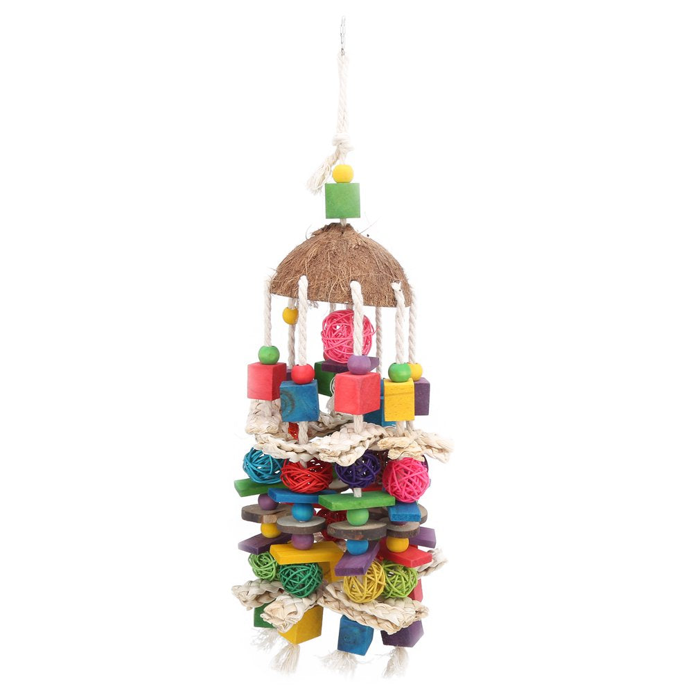 Bird Chewing Toy, Bird Swing Chewing Toy Parrots Hanging Toy Nibbled Skewers Biting Toy for Attract Pets' Attention for Parrots to Climb and Explore Animals & Pet Supplies > Pet Supplies > Bird Supplies > Bird Toys Gupbes   