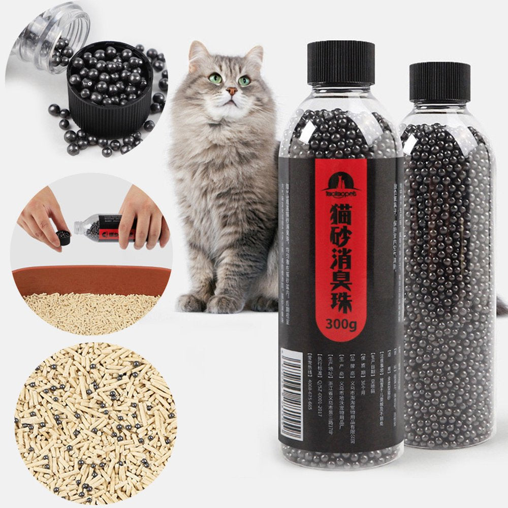 Cat Litter Deodorant Beads Activated Charcoal Absorbs Tight Odor Cat Stink Bead Animals & Pet Supplies > Pet Supplies > Cat Supplies > Cat Litter Bzoosio   