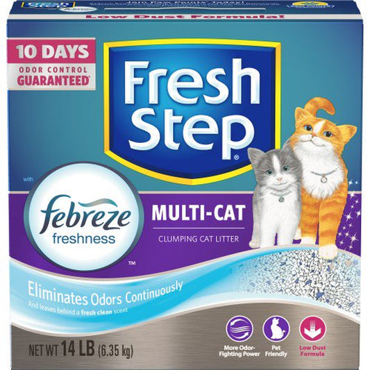 Fresh Step Multi-Cat Scented Litter with the Power of Febreze Animals & Pet Supplies > Pet Supplies > Cat Supplies > Cat Litter CLOROX COMPANY, THE 2 1 