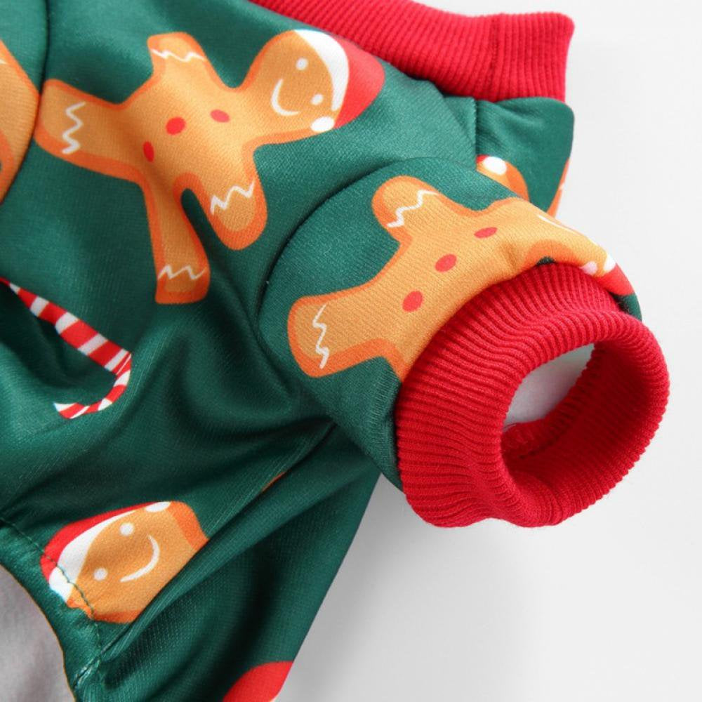 Summark Christmas Costume Cartoon Animal Fairy Dog Pajamas Pet Clothes Jumpsuit PJS Apparel Soft Green Animals & Pet Supplies > Pet Supplies > Dog Supplies > Dog Apparel Sunmark   