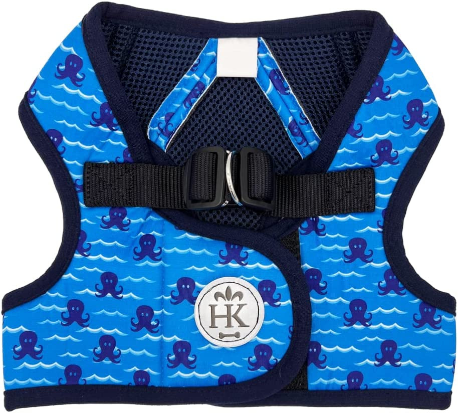 H&K Hudson Harness | Red (Extra-Small) | Easy Control Step-In Mesh Vest Harness for Dogs with Reflective Strips for Safety | Walking, Training Harness for Dogs Animals & Pet Supplies > Pet Supplies > Dog Supplies > Dog Apparel Huxley & Kent Octopus Garden Extra-Large 