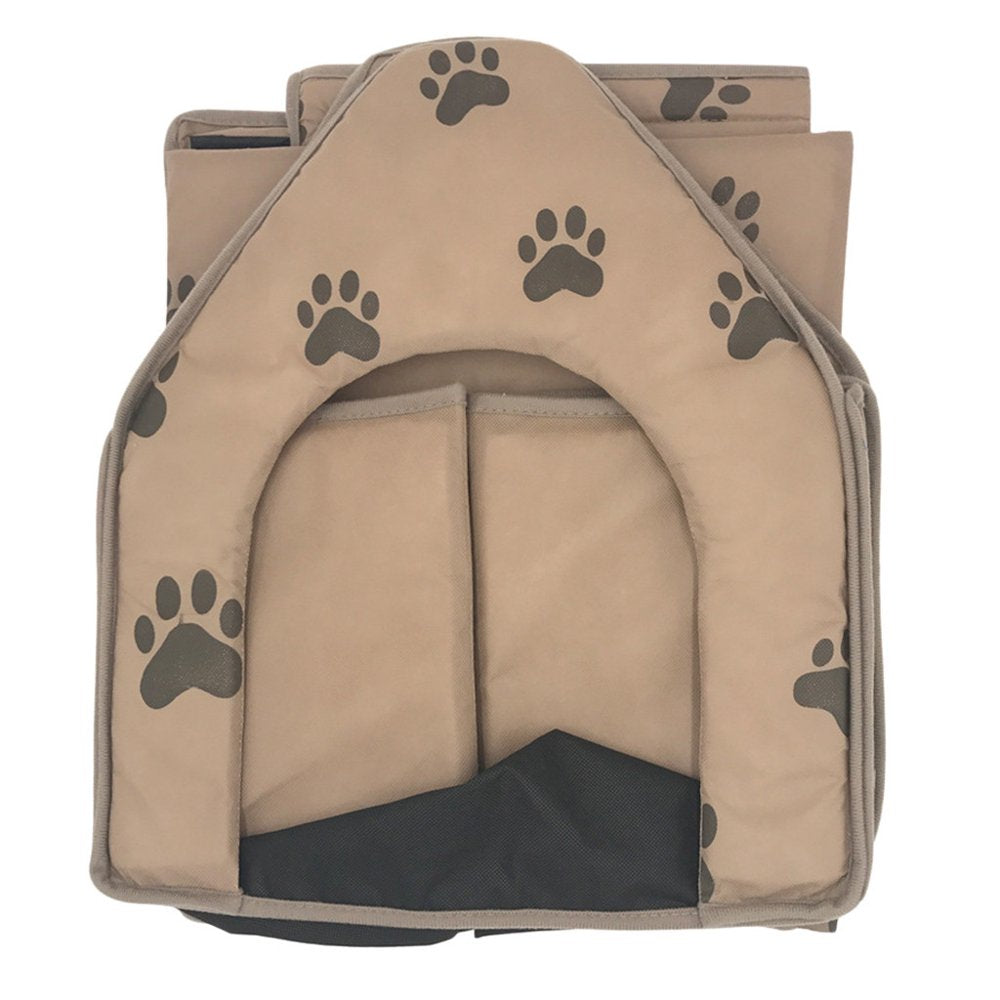 Christmas Clearance Foldable Dog House Small Footprint Pet Bed Tent Cat Kennel Indoor Portable Trave Animals & Pet Supplies > Pet Supplies > Dog Supplies > Dog Houses Cibee   