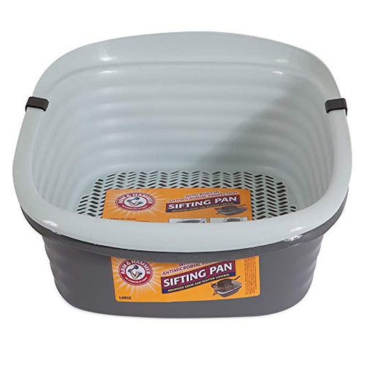 Arm & Hammer Light Gray Sifting Cat Litter Box, Large, 15.21" W X 18" L Animals & Pet Supplies > Pet Supplies > Cat Supplies > Cat Furniture Doskocil Manufacturing Co Inc   