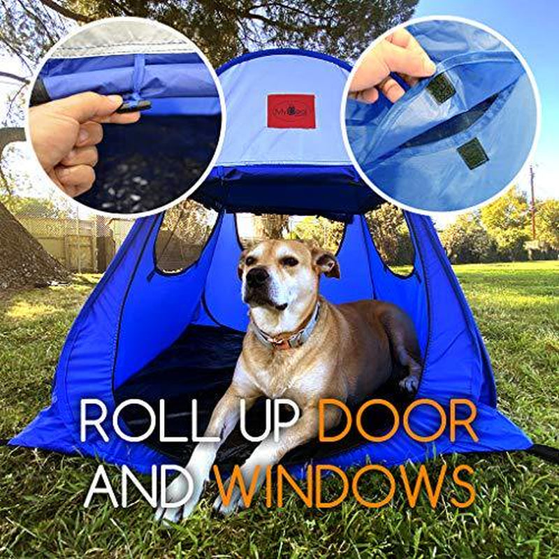 Pop up Dog Tent Outdoor Camping Large Doggy UV Sun Shelter for Shade and Weather Protection - Perfect for Yard, Beach and Outdoors! Animals & Pet Supplies > Pet Supplies > Dog Supplies > Dog Houses Mydeal Products   