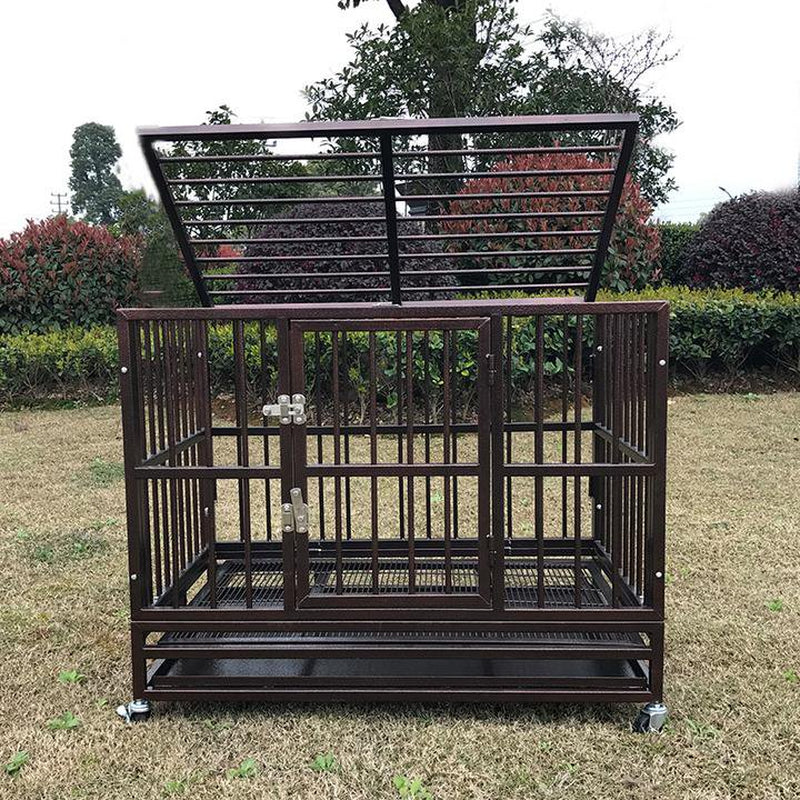 Walnest Dog Cage Heavy Duty Metal with Tray, Brown, 48"H Animals & Pet Supplies > Pet Supplies > Dog Supplies > Dog Kennels & Runs Walnest   