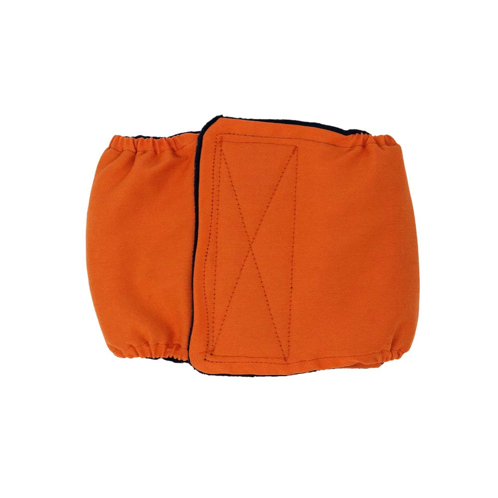 Barkertime Neon Orange Washable Dog Belly Band Male Wrap - Made in USA Animals & Pet Supplies > Pet Supplies > Dog Supplies > Dog Diaper Pads & Liners Barkertime XL  