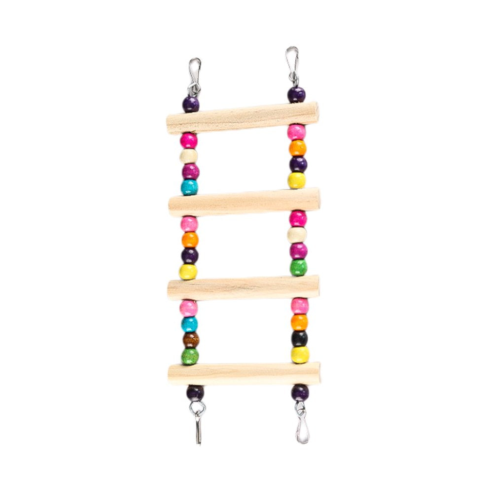 Pet Enjoy Bird Ladder with Colorful Beads,Parrot Crawling Rainbow Bridge Wooden Stand,Funny Perch Trainning Bird Swing Toys Animals & Pet Supplies > Pet Supplies > Bird Supplies > Bird Ladders & Perches Pet Enjoy   