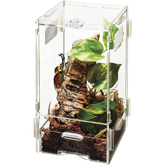Micro Habitat Terrariums with Locking Latch, Arboreal, Large, Perfect for Small Reptiles and Amphibians or Invertebrates