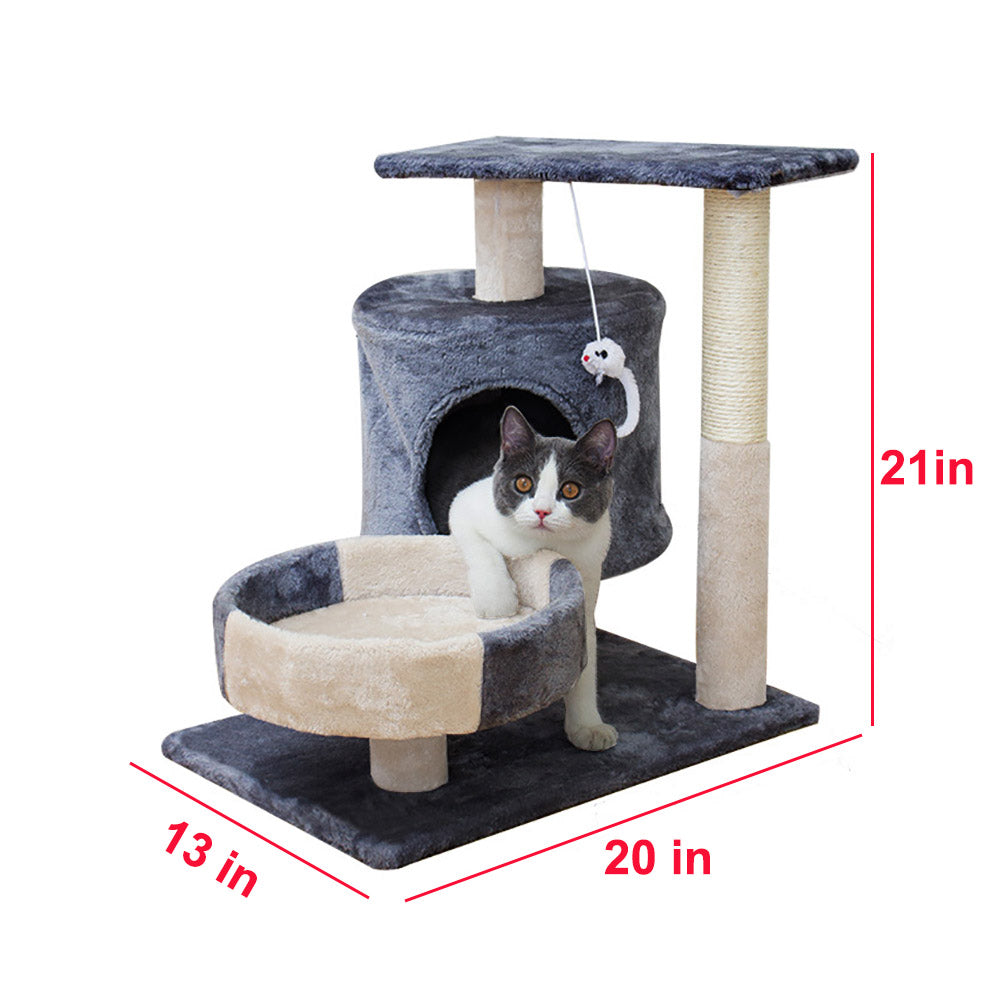 Cat Tree Scratching Condo Tower Furniture Scratch Post Pet House for Kitten
