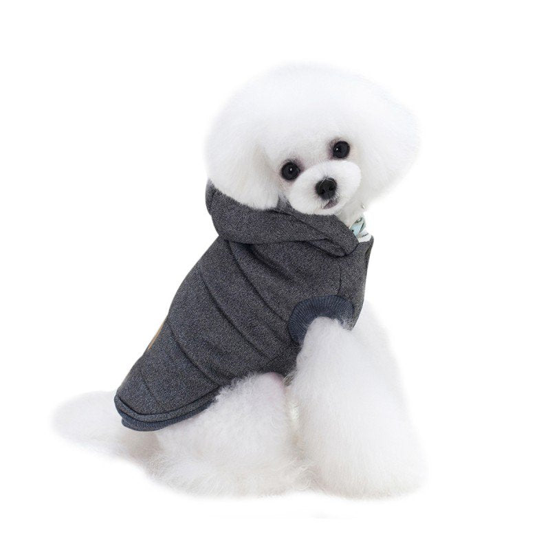 Dog Winter Coat Hoodie Jacket, Soft Warm Fleece Hooded Dog Cold Weather Coat, Windproof Snow Proof Dog Winter Clothes Dog Snowsuit Apparel for Small Puppy Medium Large Dogs Animals & Pet Supplies > Pet Supplies > Dog Supplies > Dog Apparel BAGGUCOR   