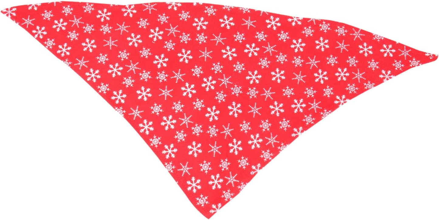 Mipcase 1Pc Green Pets Reversible Plaid Cotton Xmas Pet Snowflake Dog Bandana Accessories Printed Costume Scarf Scarfs Decor Puppy Petsgreen Neck Bibs Medium Triangle Puppies Towel For Animals & Pet Supplies > Pet Supplies > Dog Supplies > Dog Apparel Mipcase Red 64x42cm 