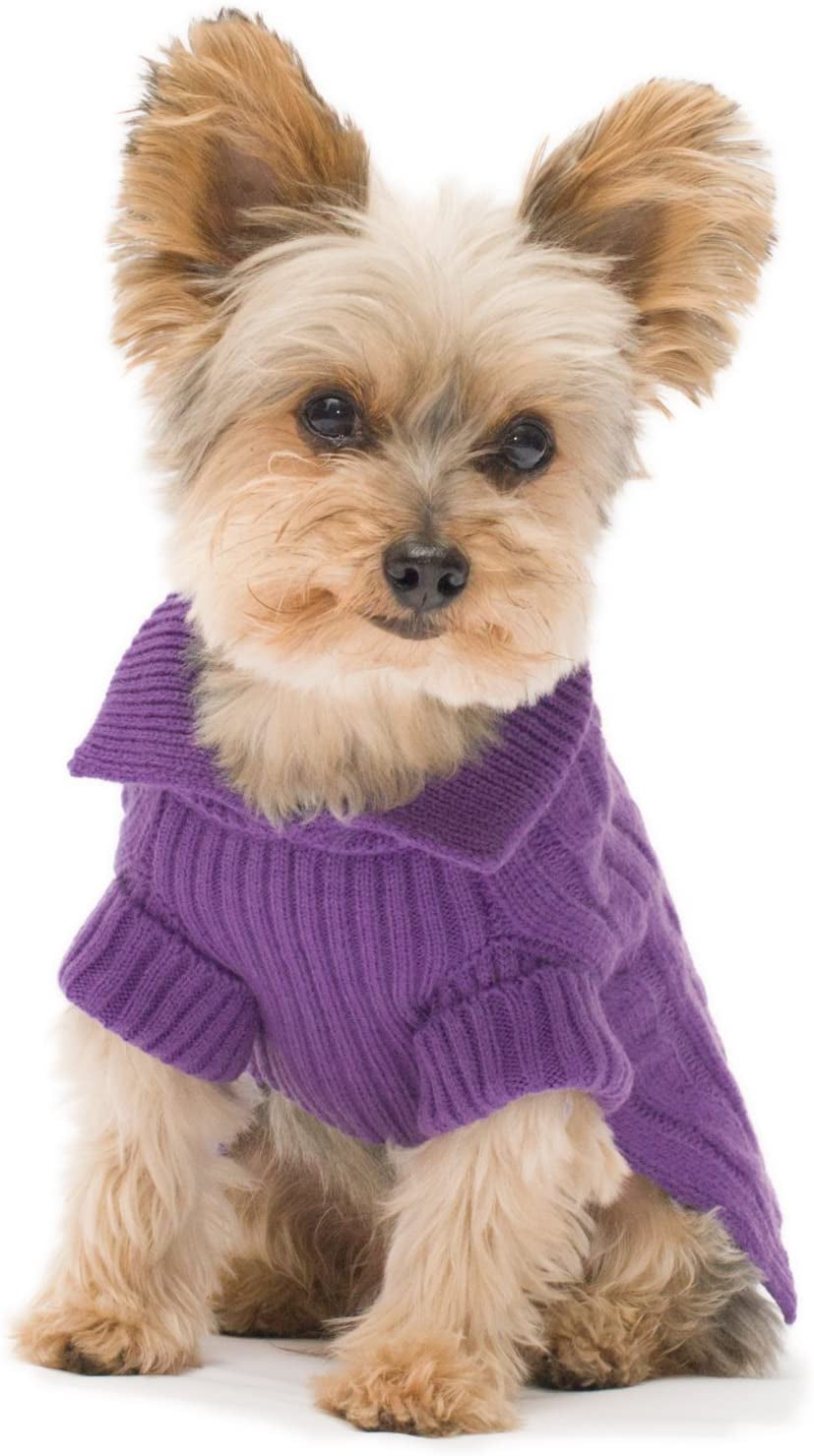 Stinky G Camel Aran Dog Sweater Size #10 Small Animals & Pet Supplies > Pet Supplies > Dog Supplies > Dog Apparel Stinky G Violet #08 