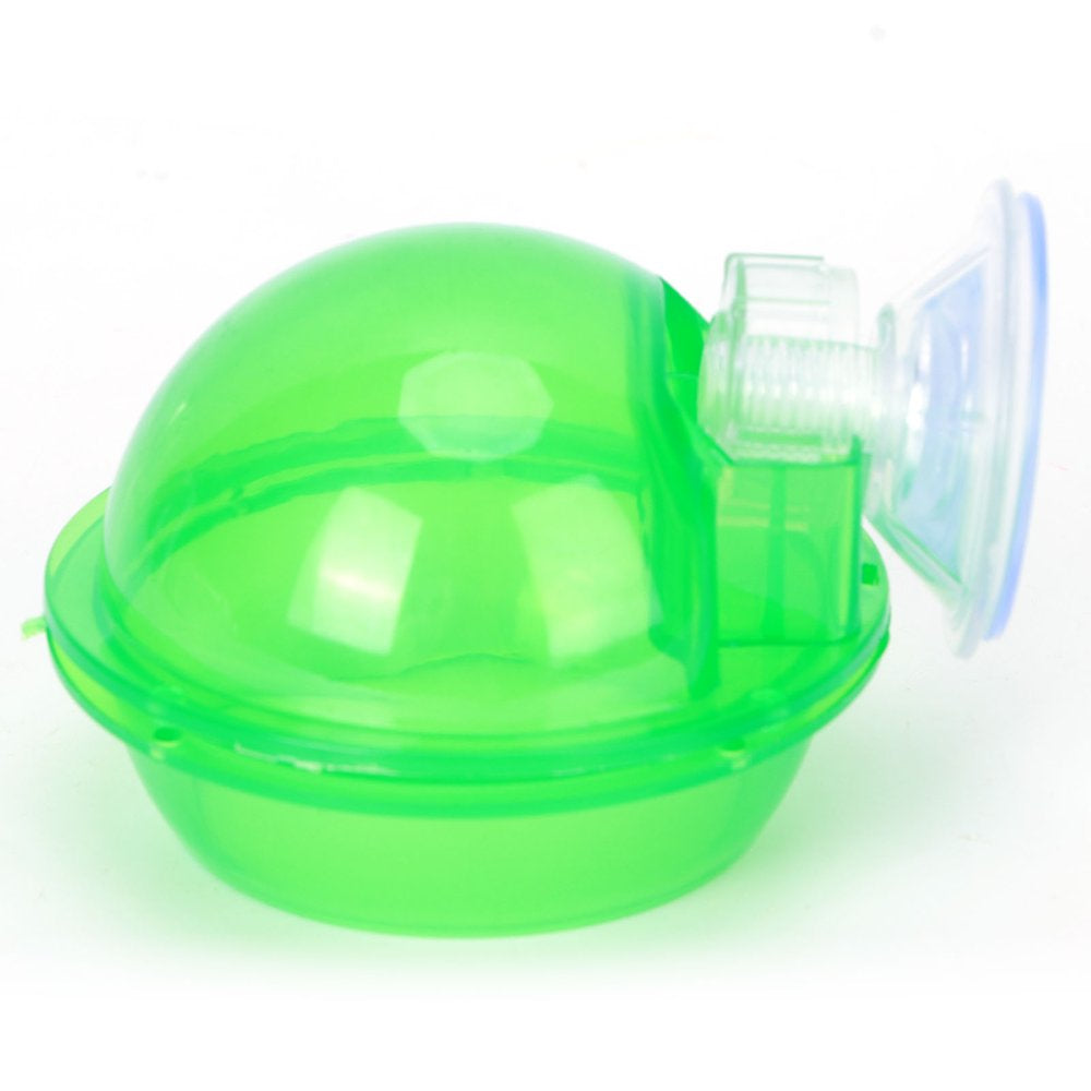 EBTOOLS Suction Cup Reptile Feeder Translucent Aquatic Nursery Basin for Amphibian Reptile Tortoise Gecko Snake Lizard,Worm Live Fodder Container,Suction Cup Reptile Feeder Animals & Pet Supplies > Pet Supplies > Reptile & Amphibian Supplies > Reptile & Amphibian Food EBTOOLS   