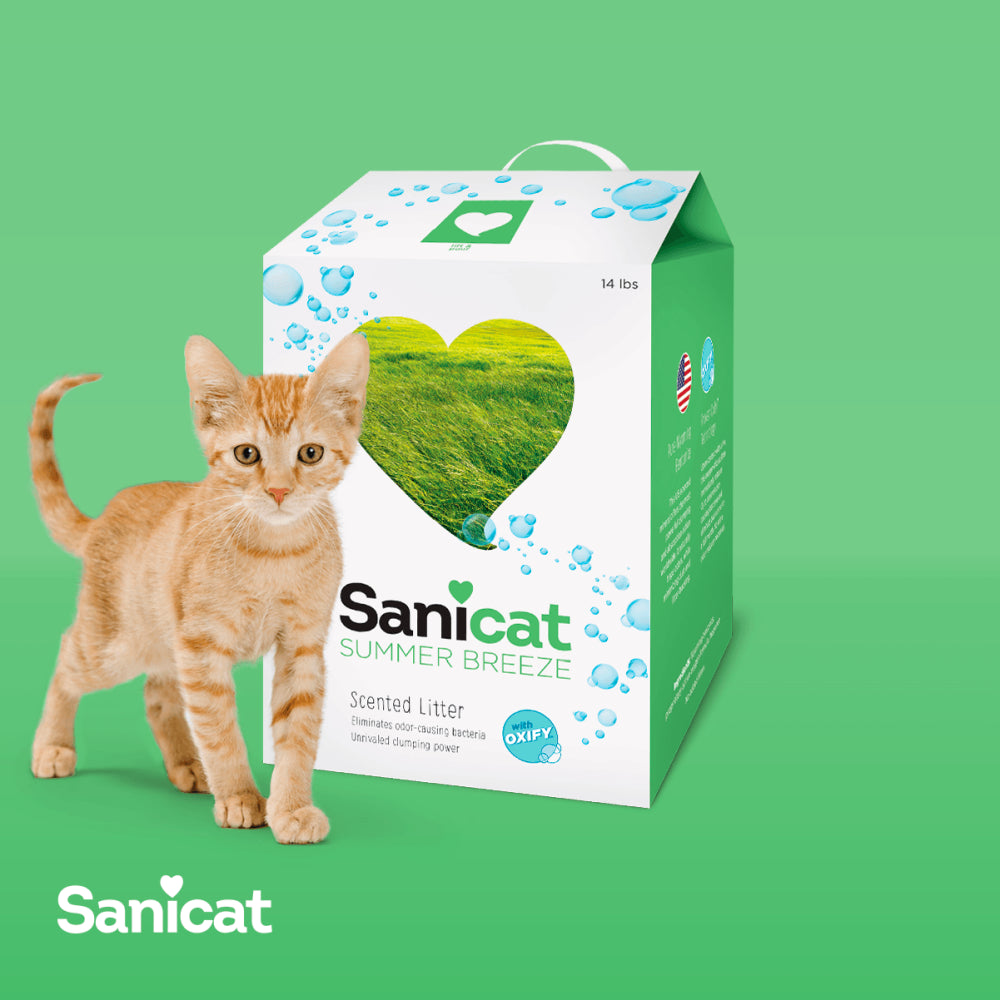 Sanicat Summer Breeze Clumping Cat Litter with Oxify, 14 Lb. Box Animals & Pet Supplies > Pet Supplies > Cat Supplies > Cat Litter Tolsa   