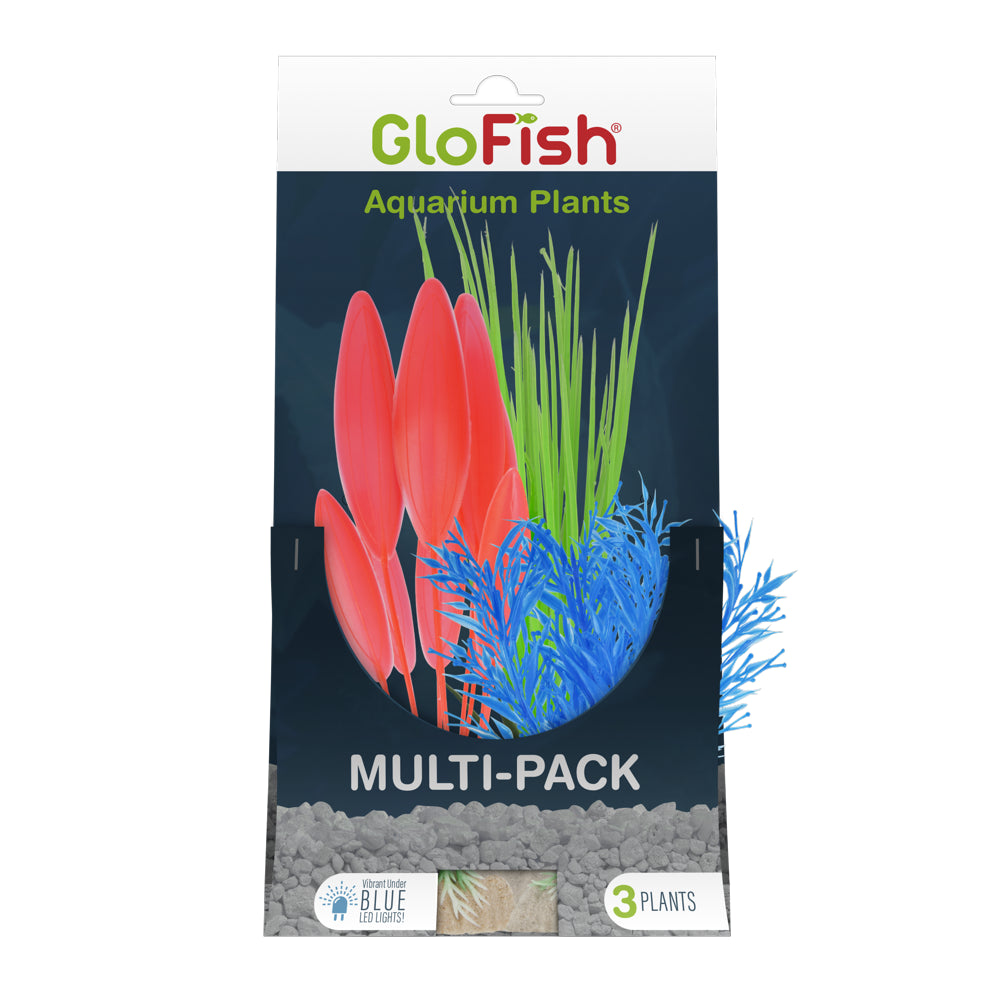 Tetra Glofish Plant Aquarium Décor, Multipack, 3 Plants for Plastic Material