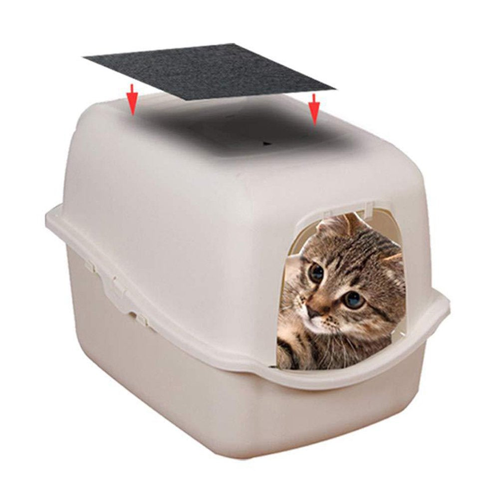 Pet Enjoy 4/6Pcs Cat Litter Mats,Deodorizing Filter Fit for Cat Litter Box,Waterproof Urine Proof Kitty Litter Mat,Easy Clean Scatter Control