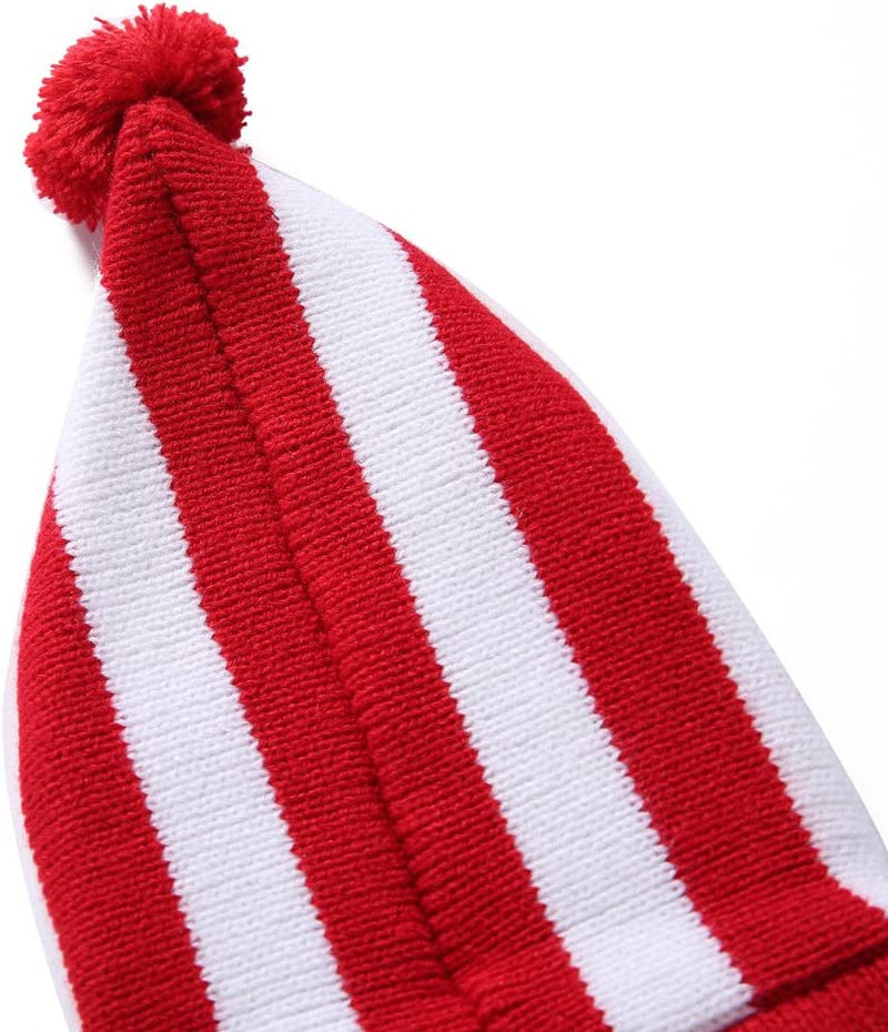 S-Lifeeling Red and White Striped Dog Sweater Holiday Halloween Christmas Pet Clothes Soft Comfortable Dog Clothes Animals & Pet Supplies > Pet Supplies > Dog Supplies > Dog Apparel PL   